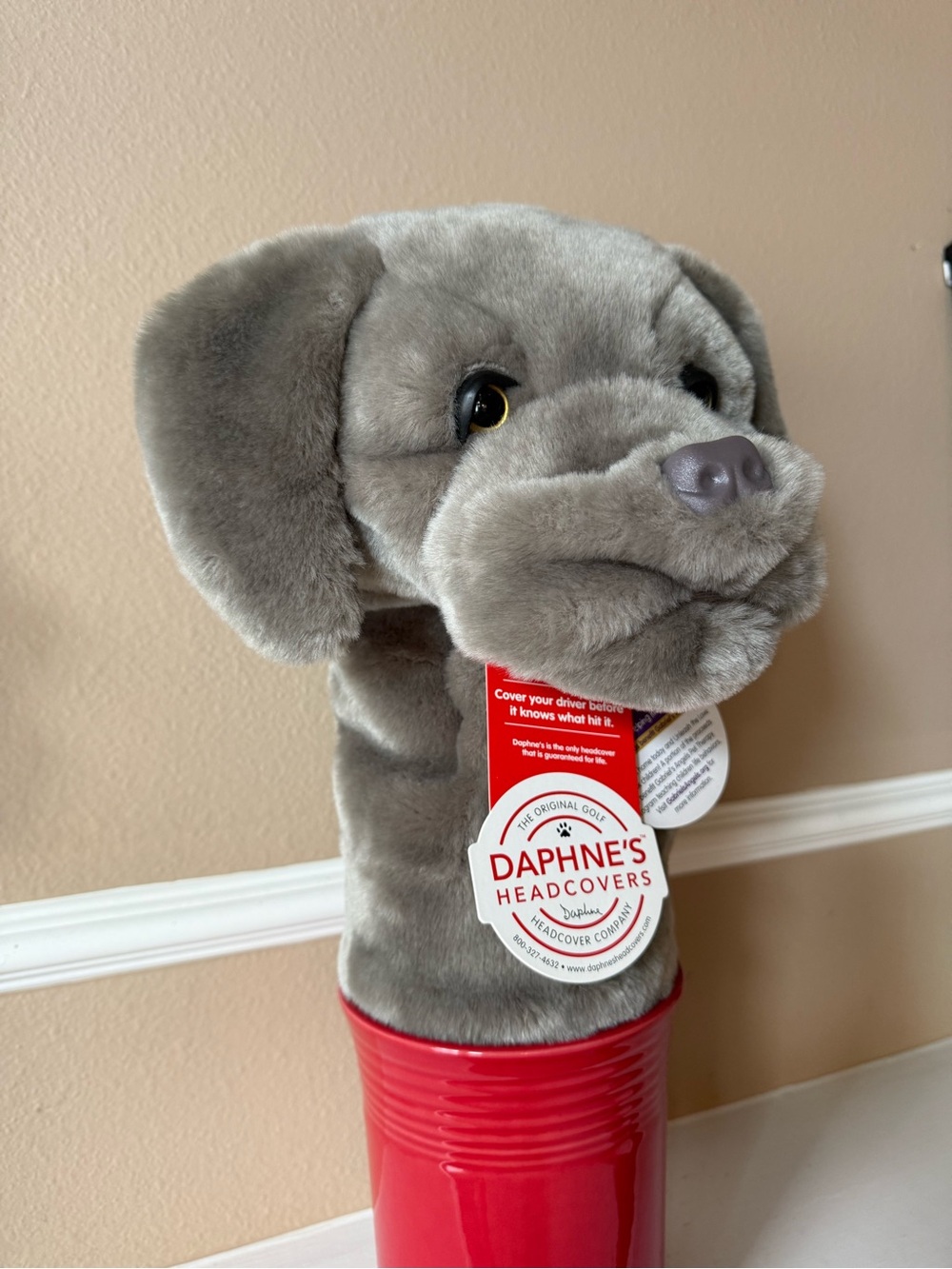 Headcover Daphne's Golf Club Driver Dog Puppy NEW Cute Plush 2012